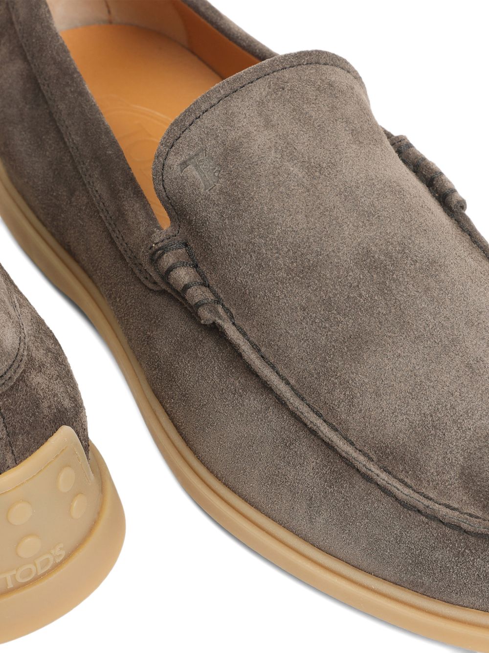 Tod'S Brown Suede Leather Loafers