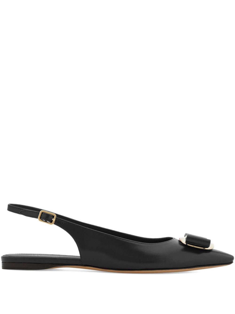 Ferragamo New Vara Plate Flat Slingback