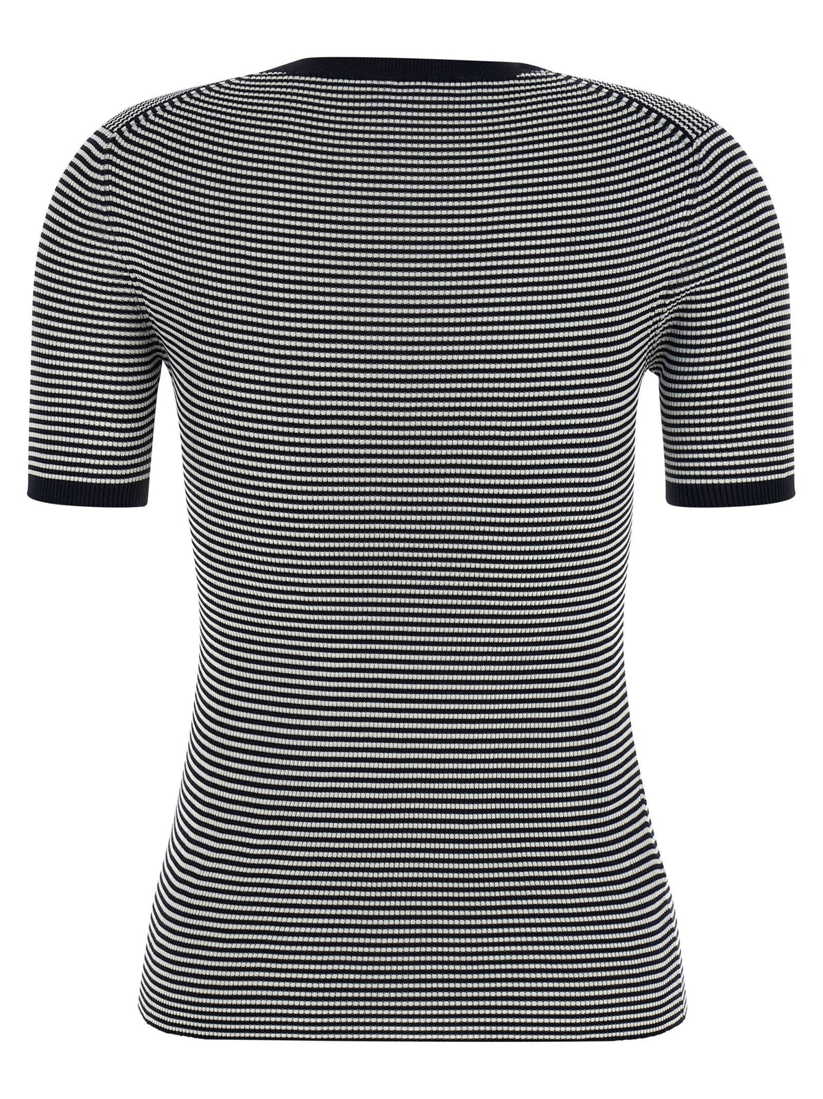 Prada Striped Silk T-shirt