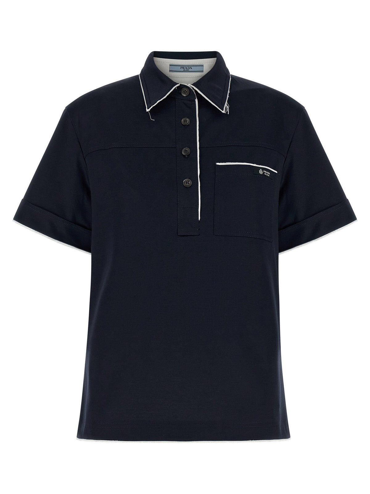 Prada Double-layer Polo Shirt