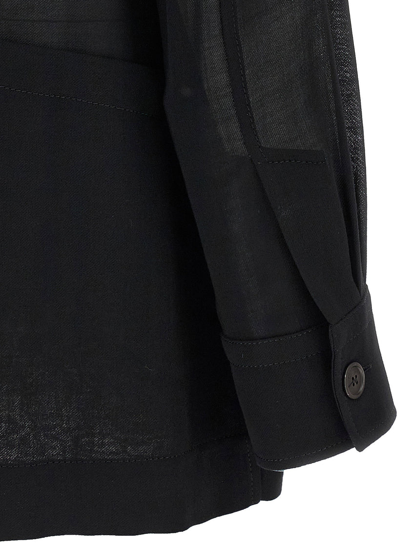 Ferragamo Semi-sheer Wool Jacket