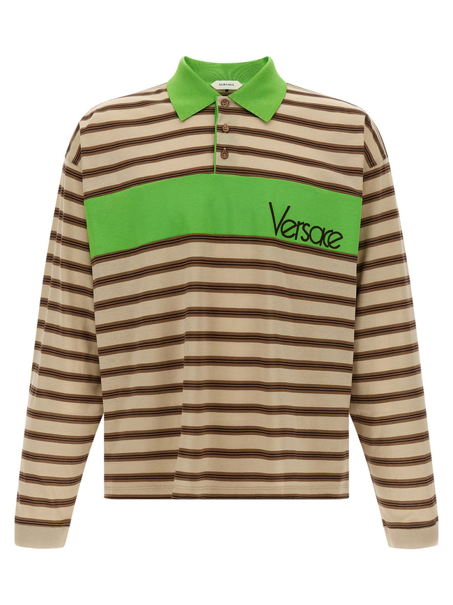 Versace Intarsia Polo Shirt
