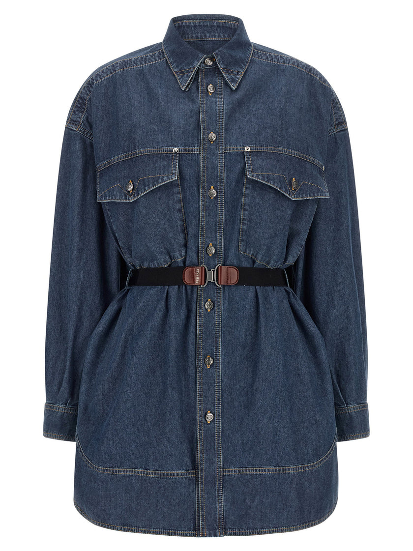 Versace Chambray Denim Dress