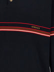 Versace Inlaid Striped Polo Shirt