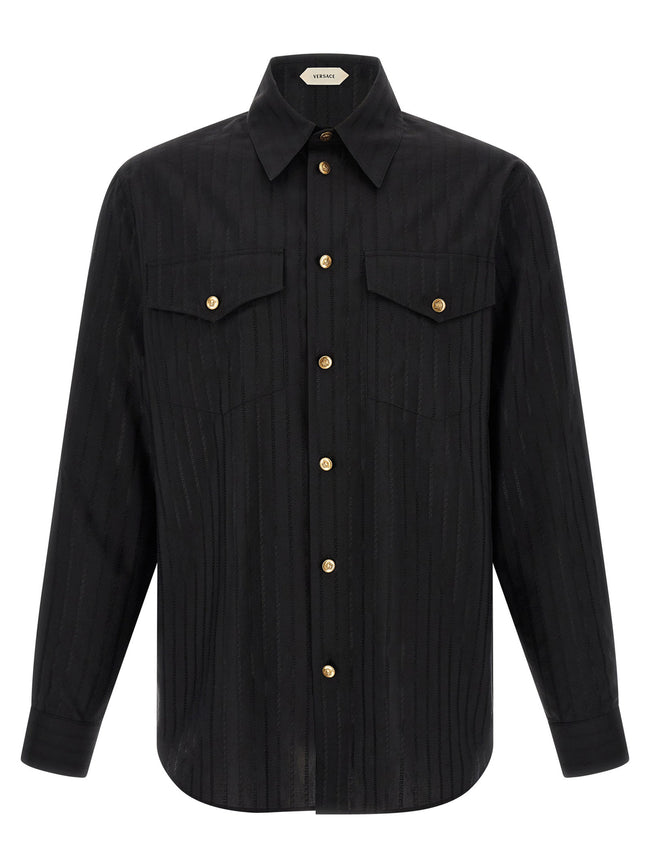 Versace Jacquard Silk Shirt