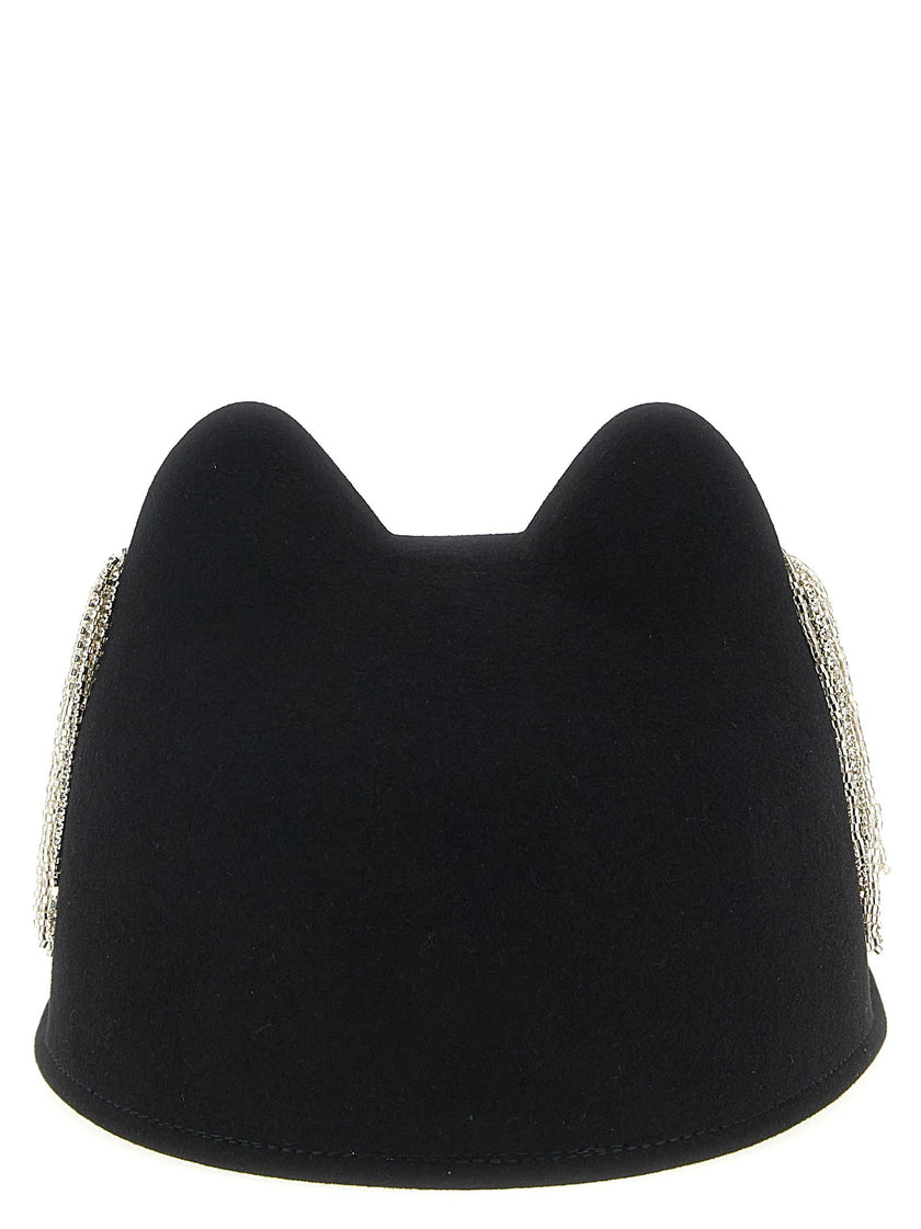 Maison Michel Jamie Hat With Crystals