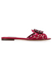 Dolce & Gabbana Rainbow Lace brooch-detail sandals