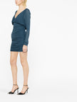 Saint Laurent draped mini dress