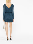 Saint Laurent draped mini dress