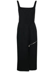 Alexander McQueen zip-embellished Midi Dress