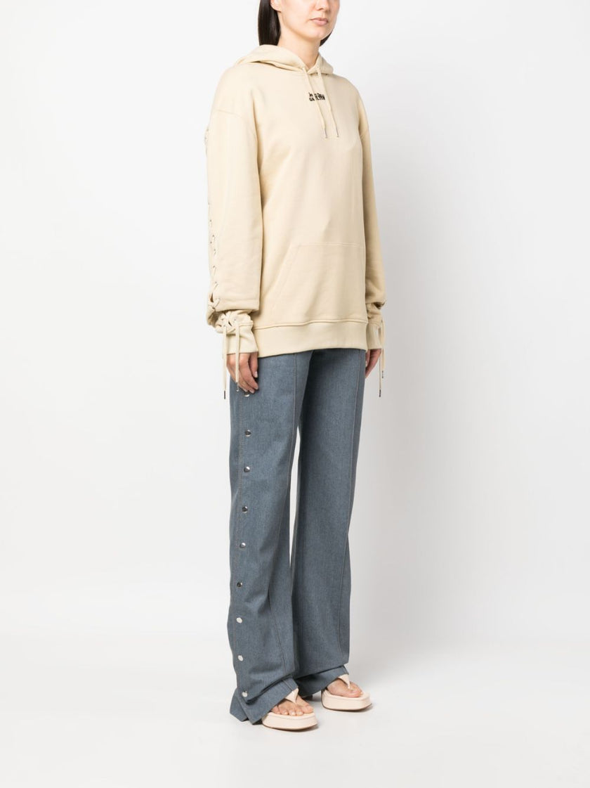 Jean Paul Gaultier Logo cotton hoodie