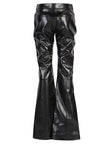 Tom Ford Flared leather and velvet trousers