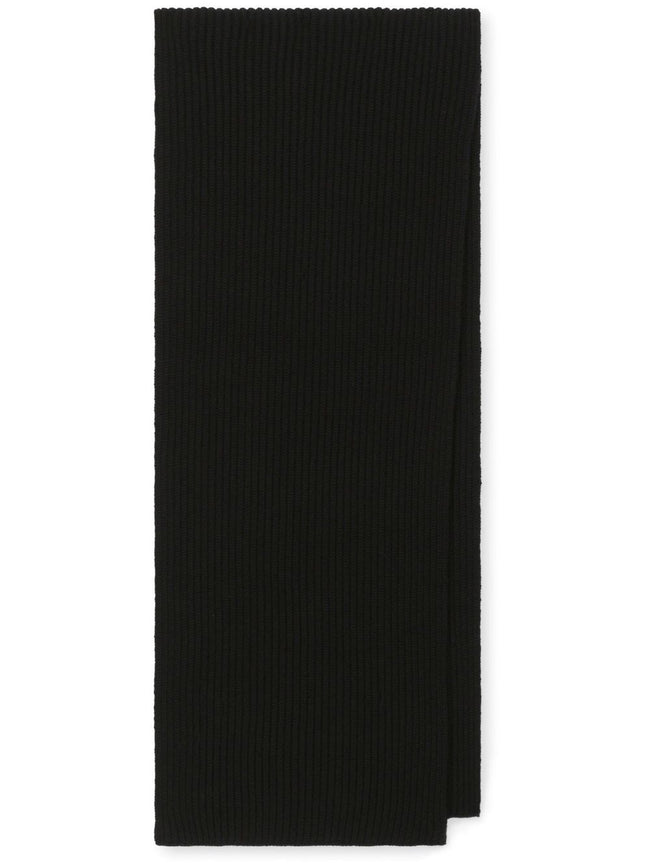 Dolce & Gabbana Fisherman’s rib cashmere scarf with DG logo