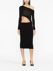 Tom Ford Zipped ribbed silk skirt