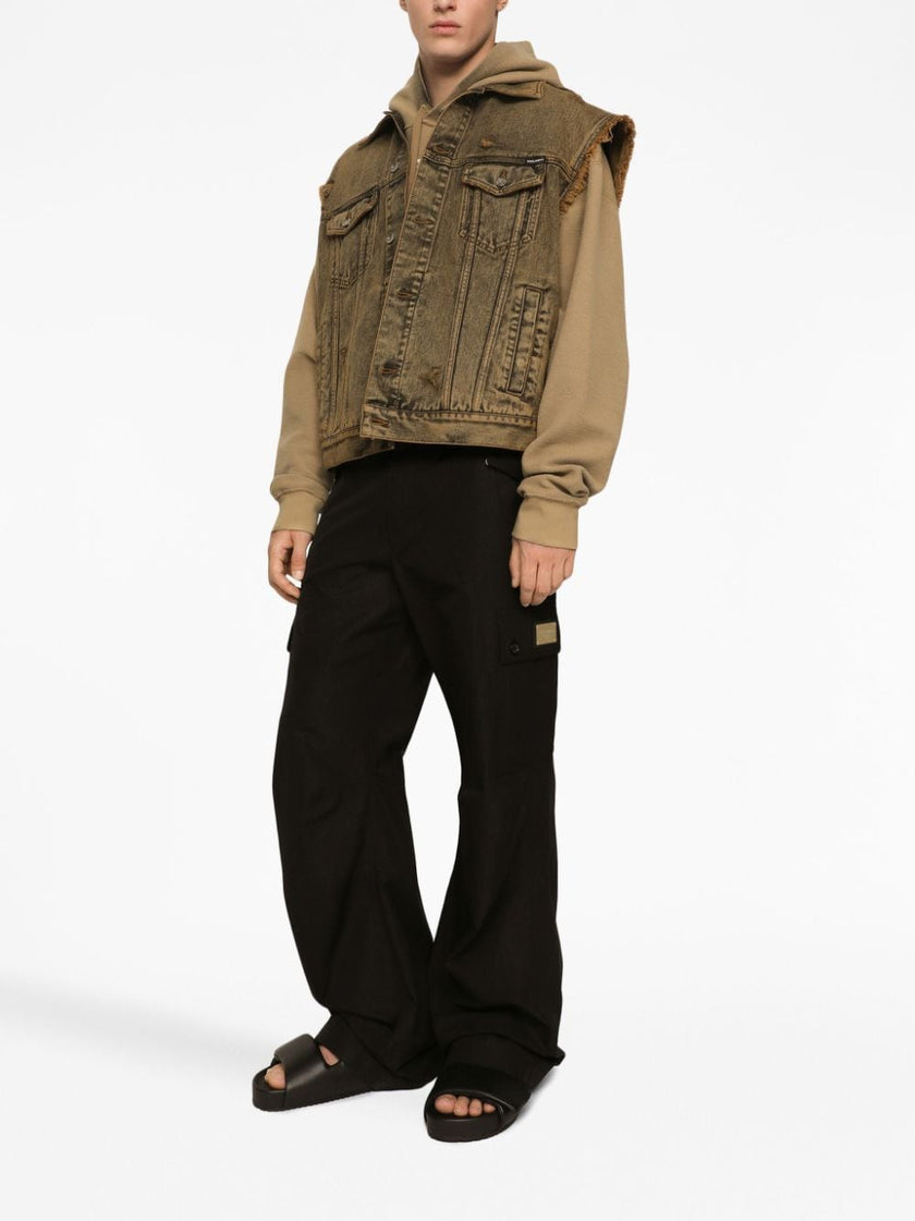 Dolce & Gabbana Cargo With Logo Plaque