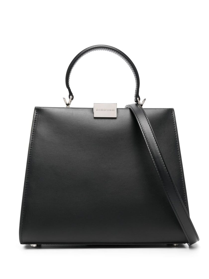 Armarium logo-plaque leather tote bag