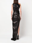 Rick Owens Embroidered denim long dress