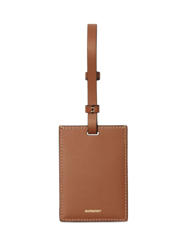 Burberry checkered luggage tag