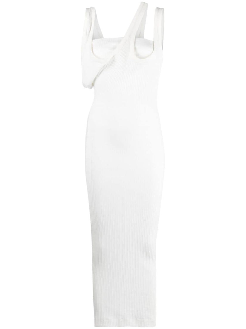 The Attico Ribbed jersey midi dress - Runway