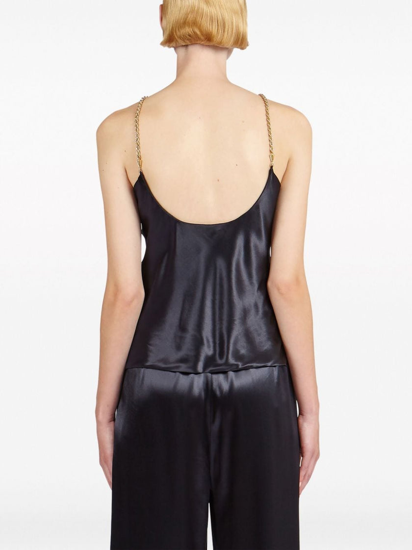 Ferragamo Satin sleeveless top