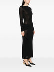 Saint Laurent Wool blend long pencil dress