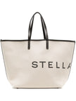 Stella McCartney Logo canvas tote bag