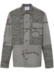 Marine Serre Rispstop classic-collar shirt jacket