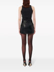Alessandra Rich Logo ribbed cotton tank top