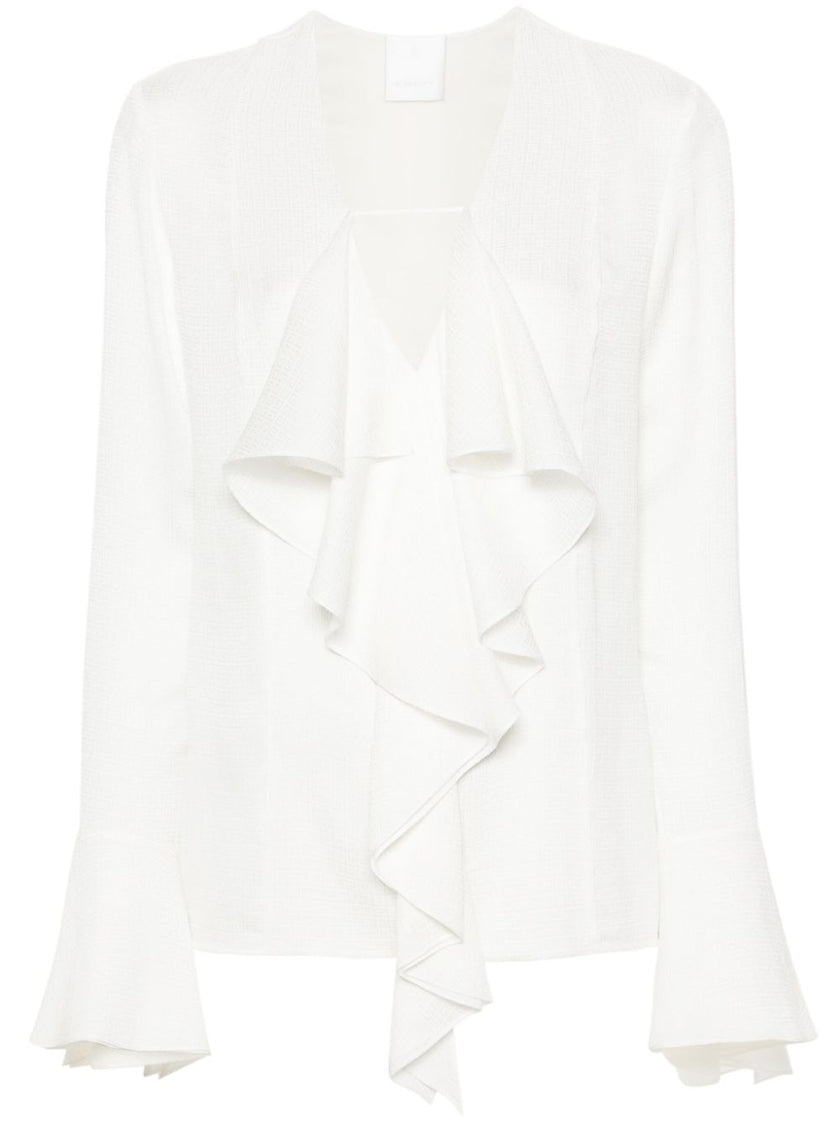Givenchy Silk ruffled blouse