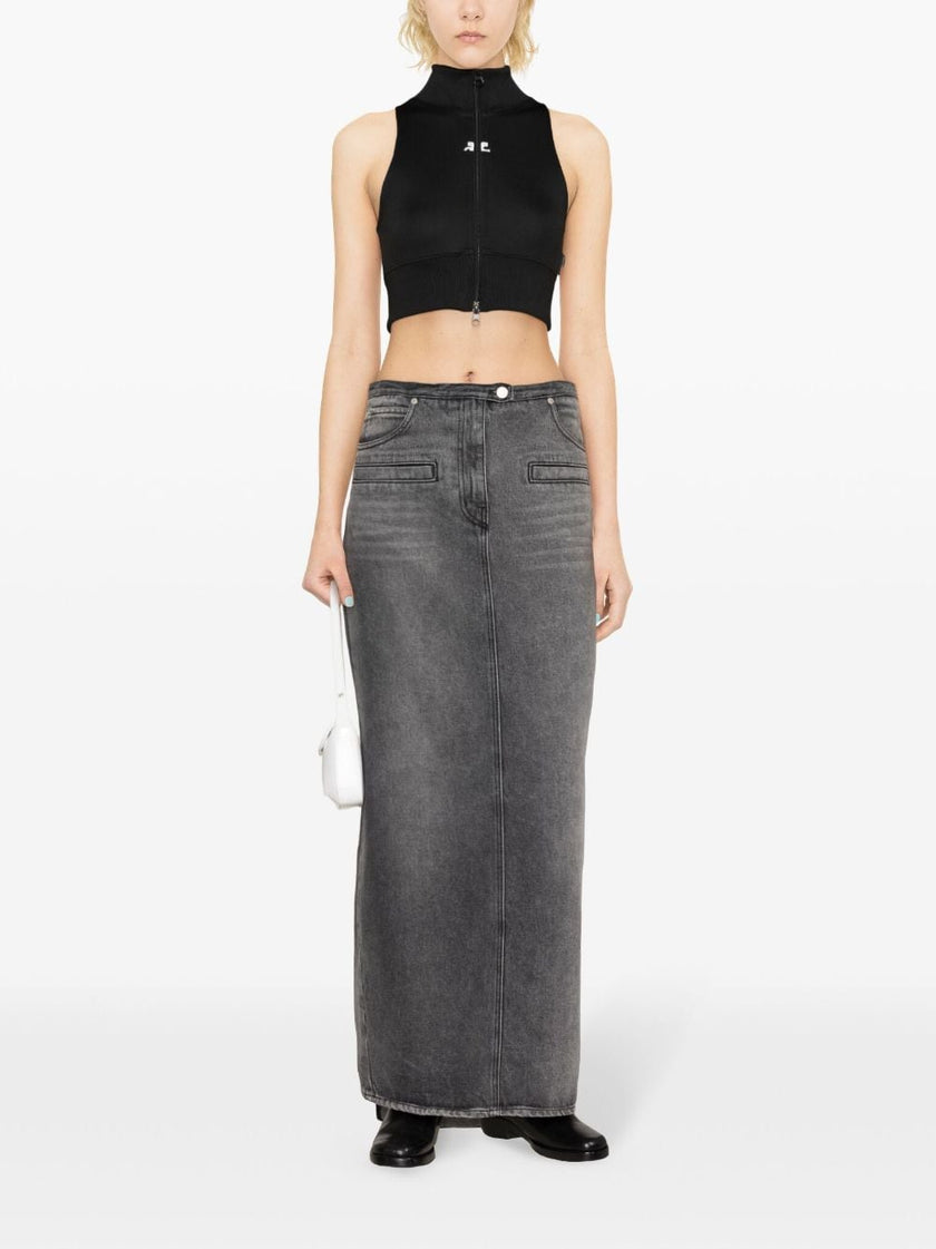 Courreges Pre Cropped track vest