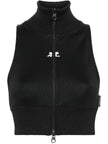 Courreges Pre Cropped track vest