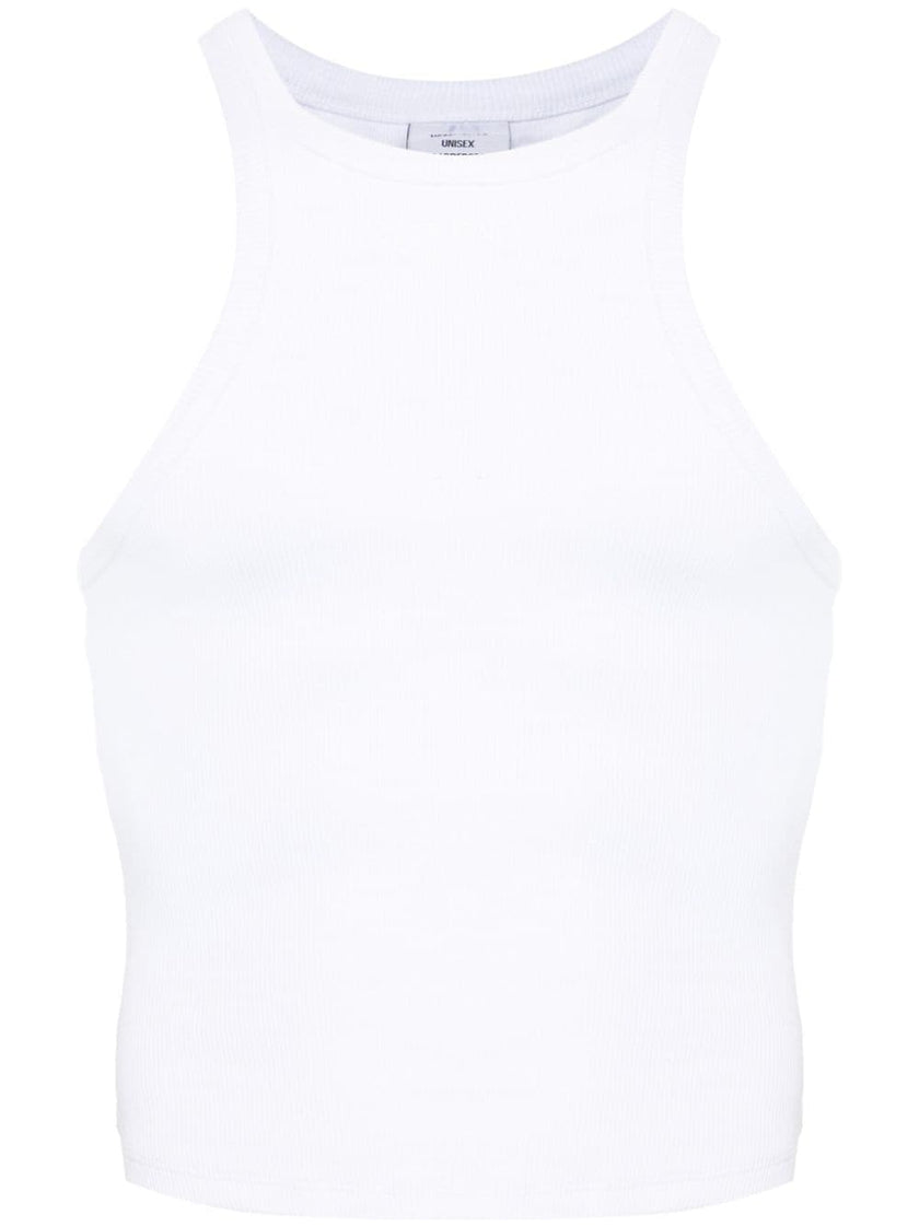 Vetements Logo cotton tank top