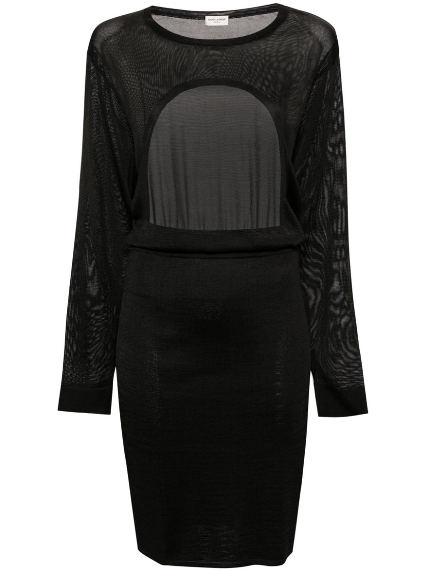 Saint Laurent open-back knitted dress