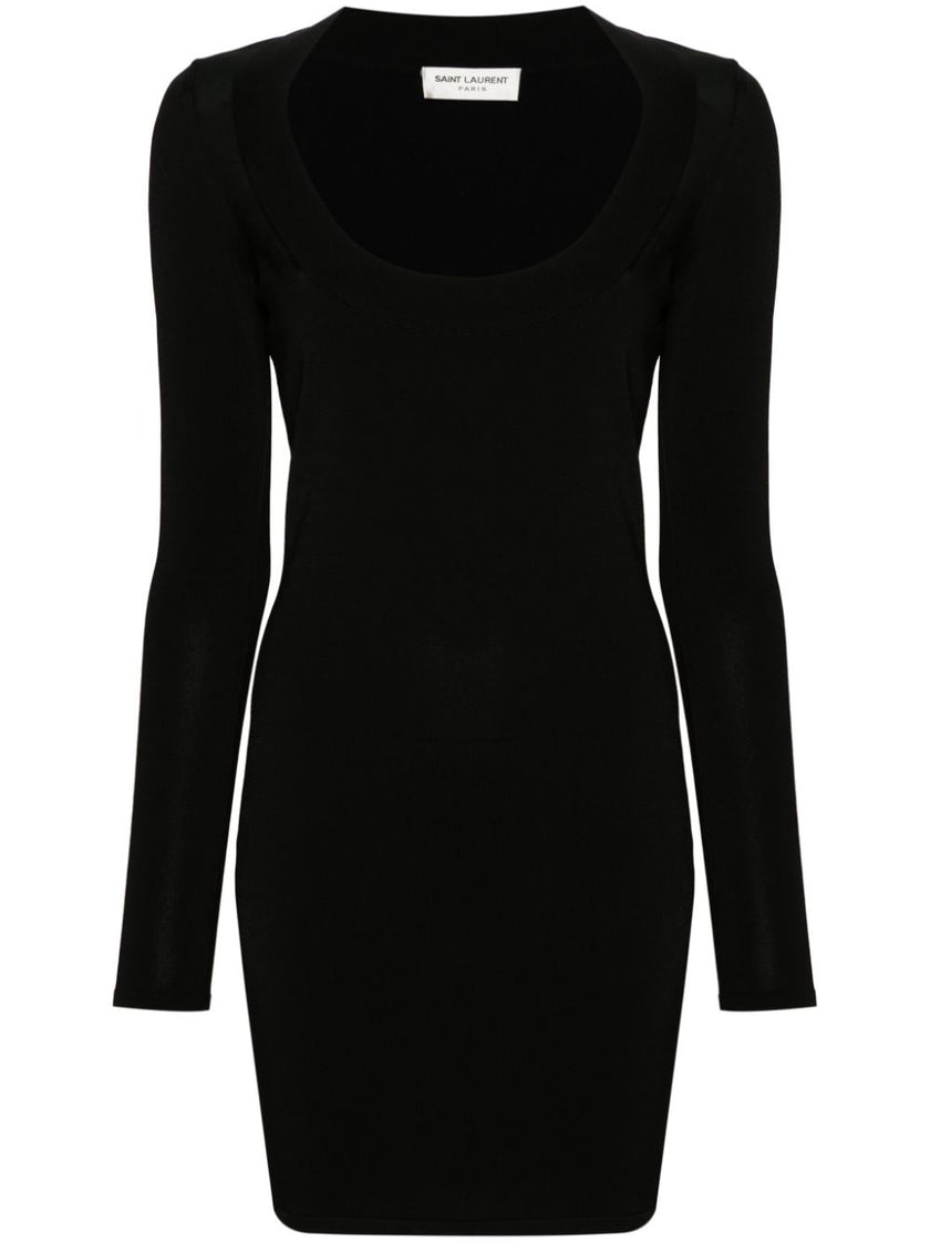 Saint Laurent Décolleté Mini Dress