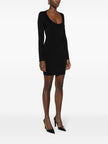 Saint Laurent Décolleté Mini Dress