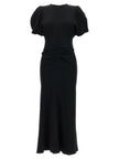 Victoria Beckham Gathered Waist Midi Dress