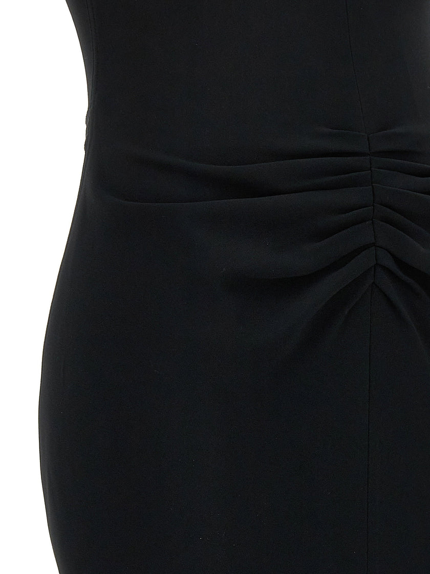 Victoria Beckham Gathered Waist Midi Dress
