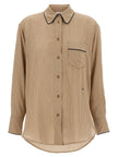 Victoria Beckham Piping Detail Pyjama Shirt