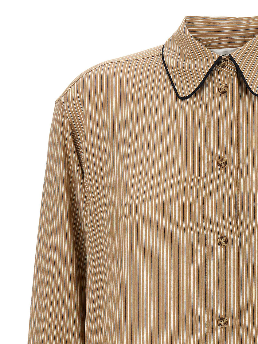 Victoria Beckham Piping Detail Pyjama Shirt