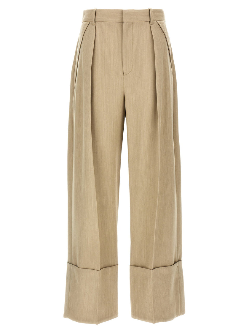 Victoria Beckham Maxi Turn-up Pants