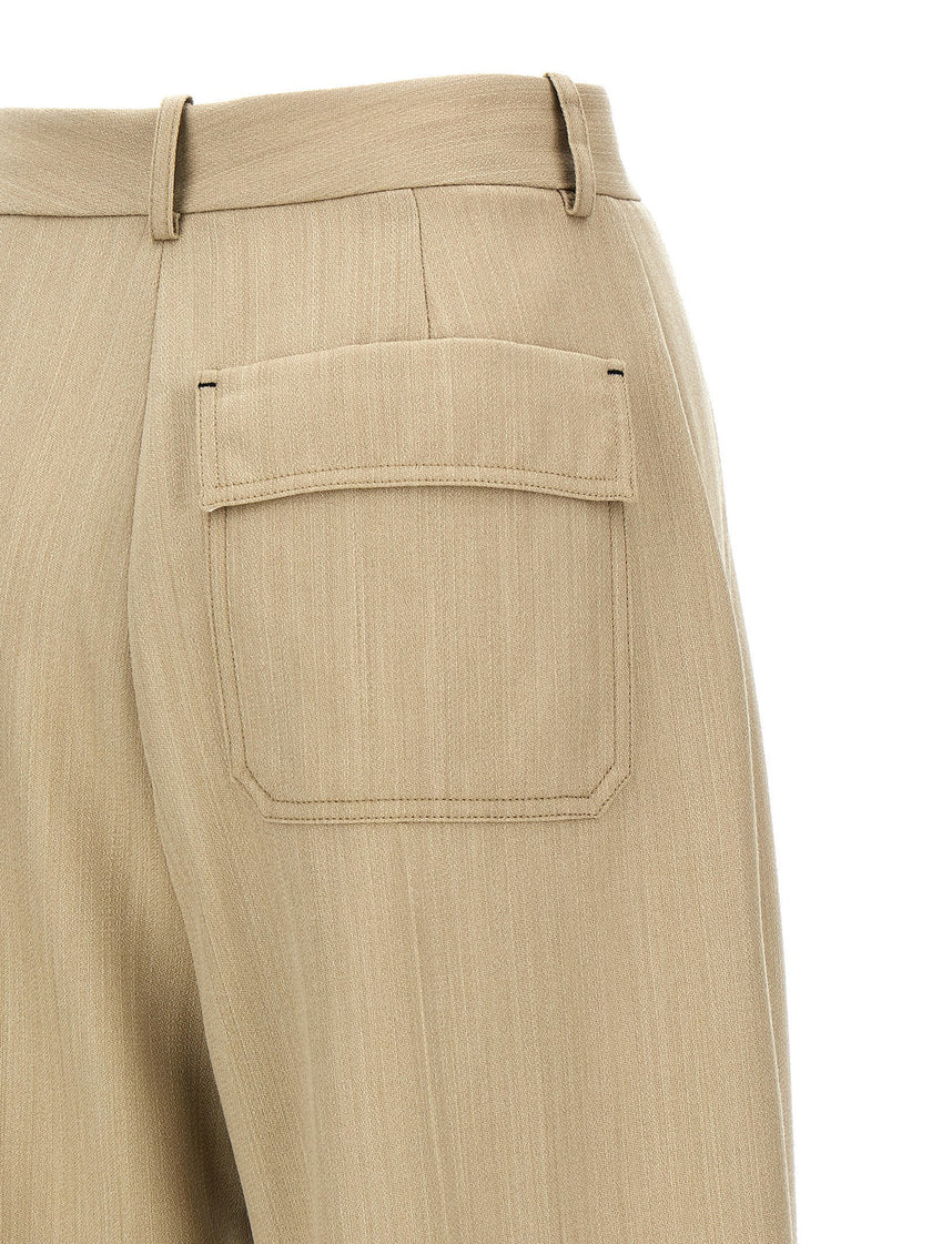 Victoria Beckham Maxi Turn-up Pants
