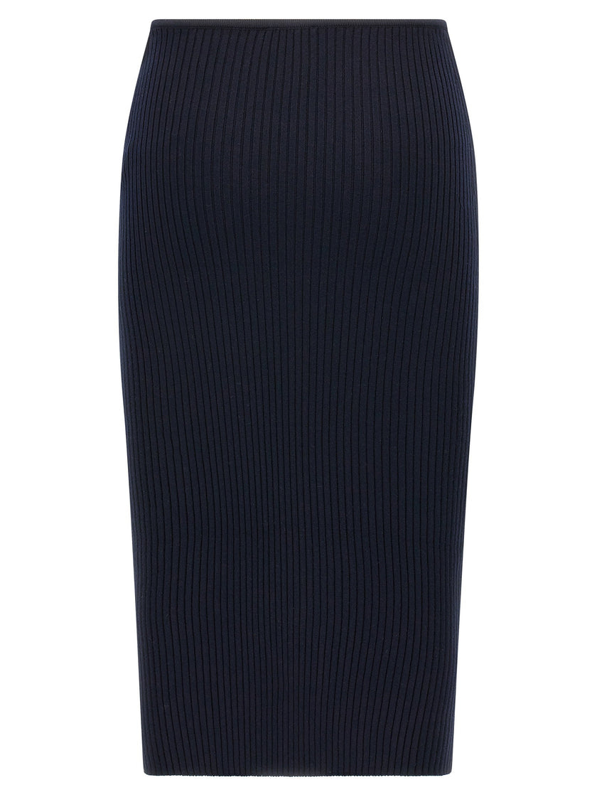 Courreges Loop Rib Knit Skirt
