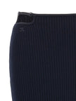 Courreges Loop Rib Knit Skirt
