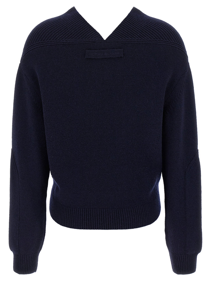 Victoria Beckham V-neck Yoke Detail Sweater