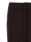Victoria Beckham Bottoni Midi Skirt