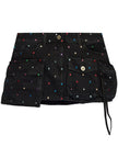 The Attico Fay denim mini skirt