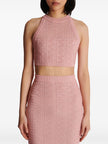 Balmain PB Labyrinth knit top
