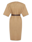 Saint Laurent Cotton twill midi dress