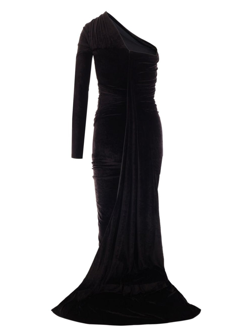 Balenciaga Long asymmetrical one-shoulder dress