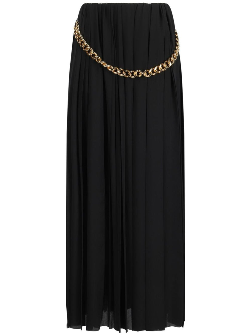 Balenciaga Chain-detail pleated skirt